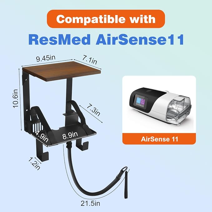 2-Tier Bedside Wall Shelf