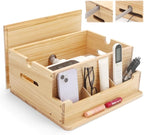 Wooden Bedside Organizer