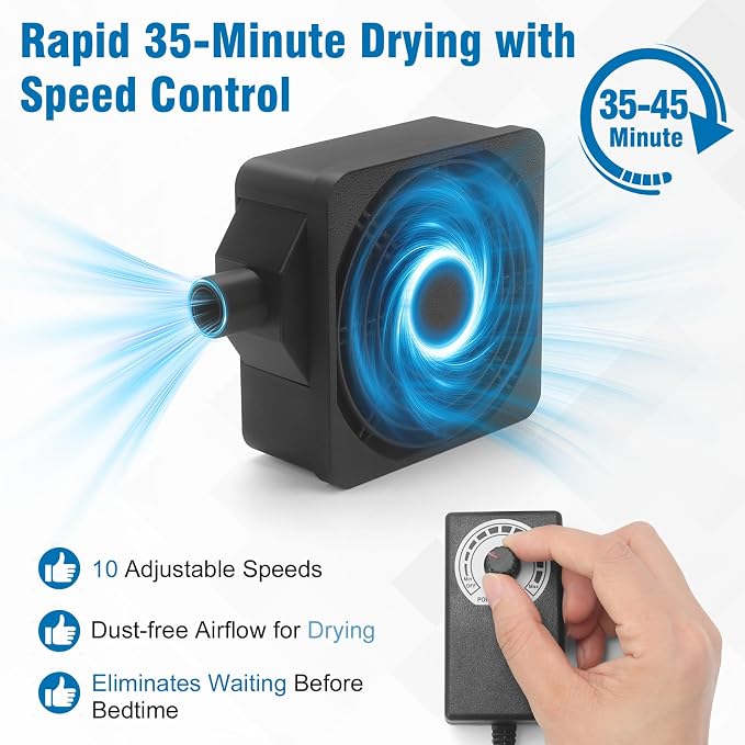 CPAP Hose Dryer with 10-Speed Control