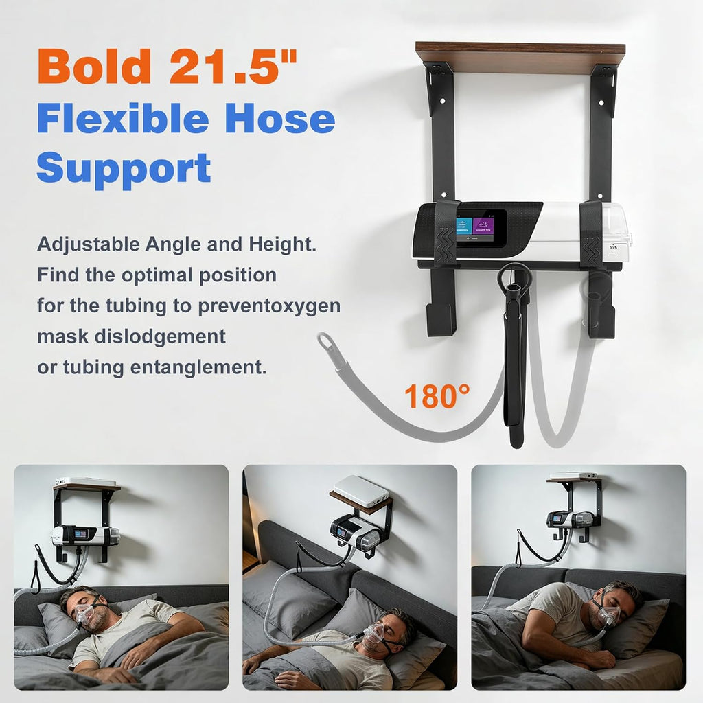 2-Tier Bedside Wall Shelf