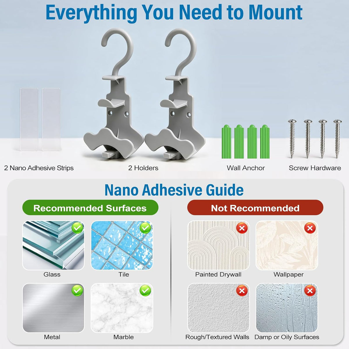 2-Pack CPAP Hose & Mask Holders