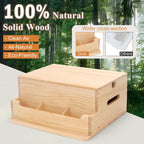 Wooden Bedside Organizer