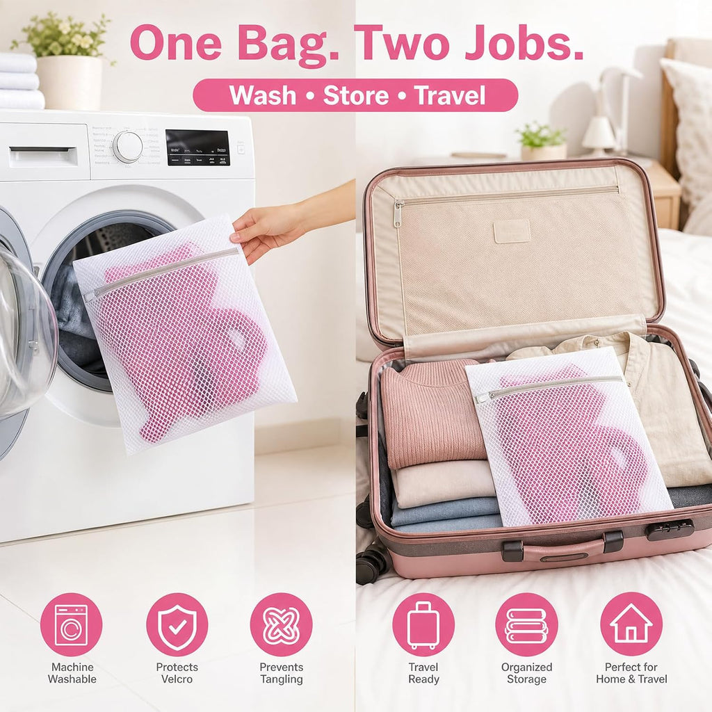 CPAP Strap & Hose Comfort Kit — 10-Piece Set, Fuchsia